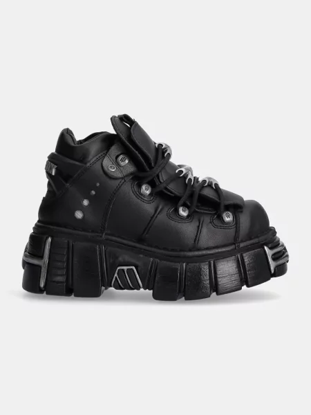 New Rock sneakersy Negro Tower + Negro Acero czarny