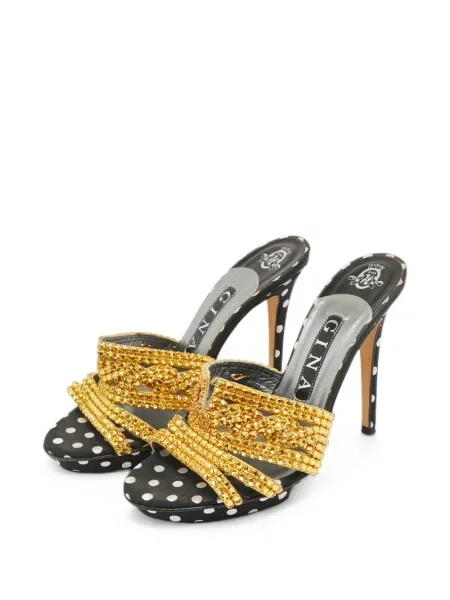 Sandale Gina cu buline negru