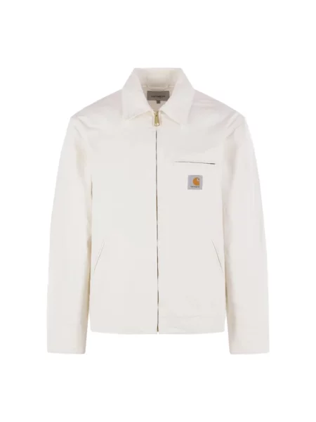 Kurtka z Detal z logo Model Detroit' Carhartt Wip beżowa