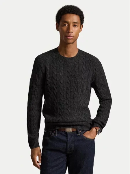 Polo Ralph Lauren Pulover antracit siva