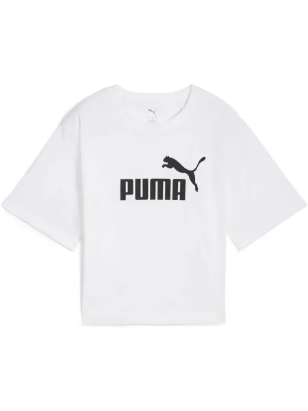 Decupat tricou Puma cu autograf alb