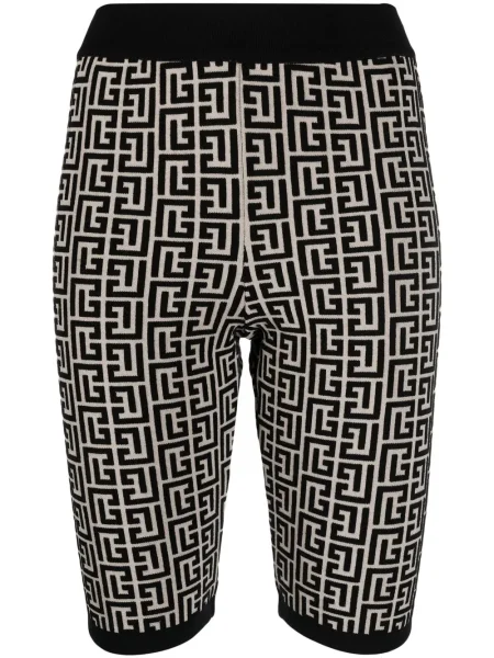 Pantaloni scurți Balmain tricotate cu imagine