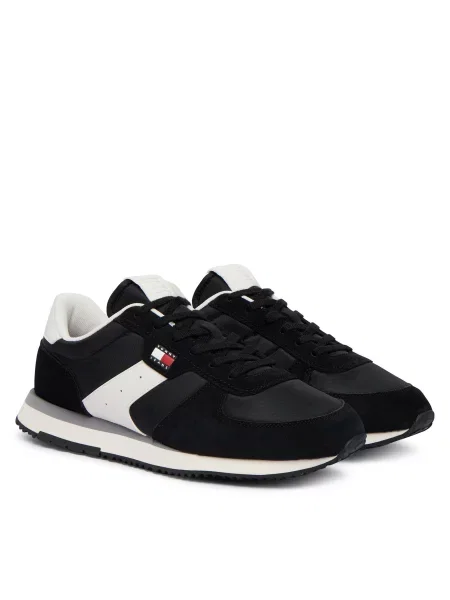 Sneakersy Tommy Jeans Tjm Eva Runner Mix Material černá