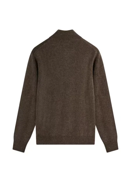 Cardigan Ballantyne cu model argyle maro