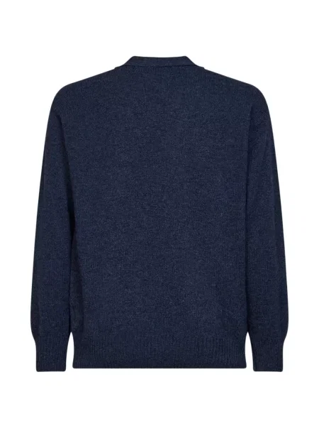 Cardigan D4.0 cu decolteu în V albastru