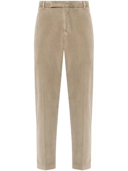 Pantaloni Pt Torino de catifea cord maro