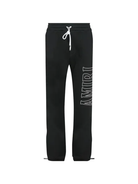 Pantaloni Ami Paris cu imagine alergare negru