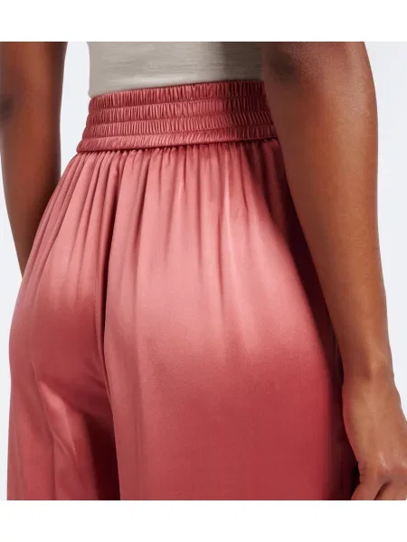 Pantaloni Joseph din satin roz