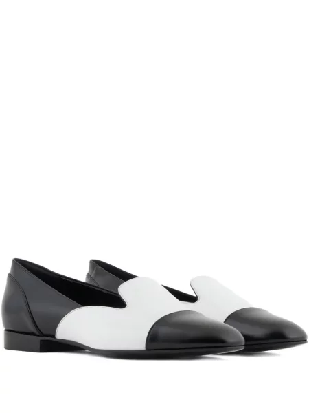 Pantofi loafer Giorgio Armani din piele negru