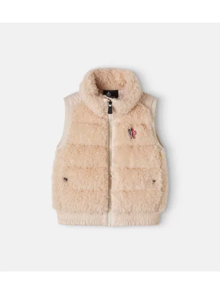 Gyerek pehelymellény Moncler Grenoble Enfant bézs