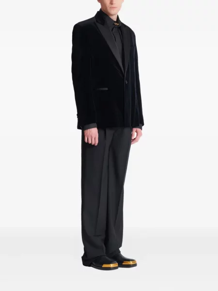 Sacou Balmain de catifea negru