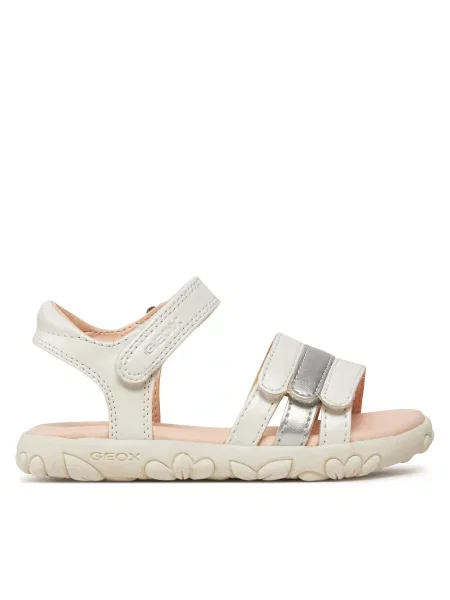 Σανδάλια Geox J Sandal Haiti Girl M λευκό