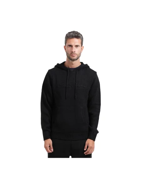 Bluza z kapturem Guess z kapturem czarna