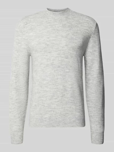 Sweter z dzianiny o kroju regular fit z prążkowanymi wykończeniami Mcneal