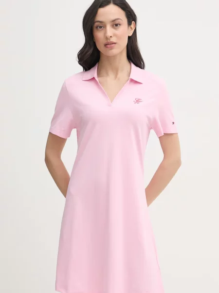 Tommy Hilfiger sukienka z różowa