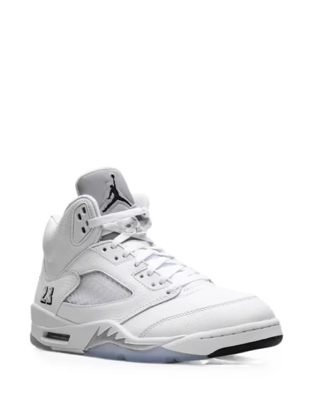 Sneakerși Jordan 5 Retro retro alb