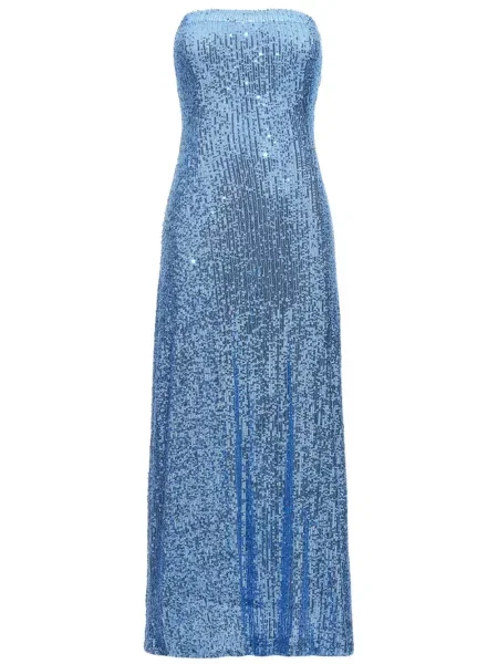 Rochie midi Le Twins până la genunchi de costum albastru