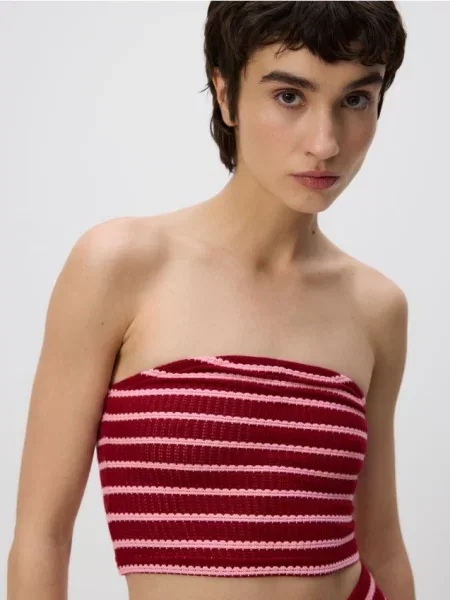 Reserved Трикотажний топ з різнобарвний 