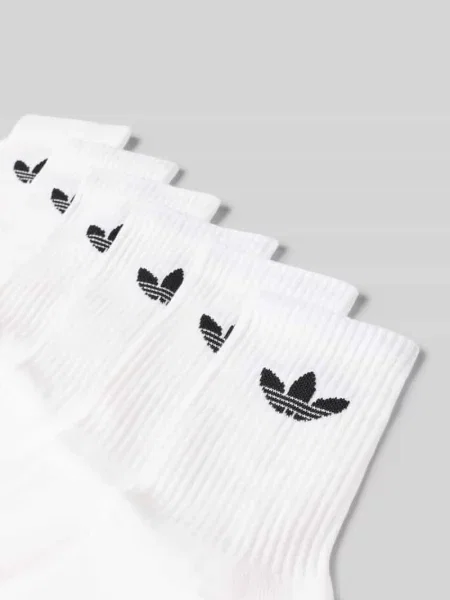 Skarpety Adidas Originals z nadrukiem białe