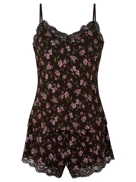 Hunkemöller Pantaloni scurți Nana maro / oliv roz