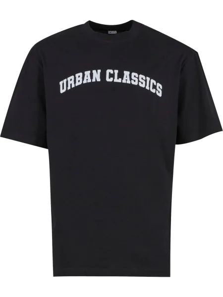 Urban Classics Tricou negru alb