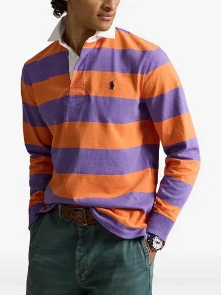 Scurt șapcă Polo Ralph Lauren cu broderie din jerseu maro