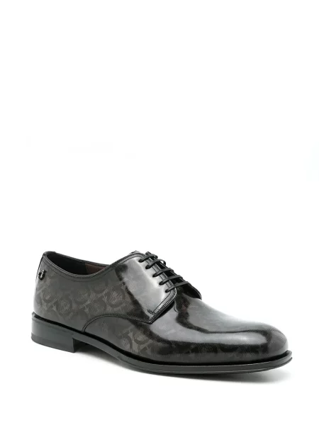 Pantofi derby Ferragamo cu imagine negru