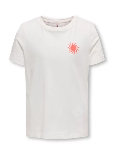 ONLY GIRLS Tricou KOGHAPPY bleumarin / albastru deschis / roșu pepene alb