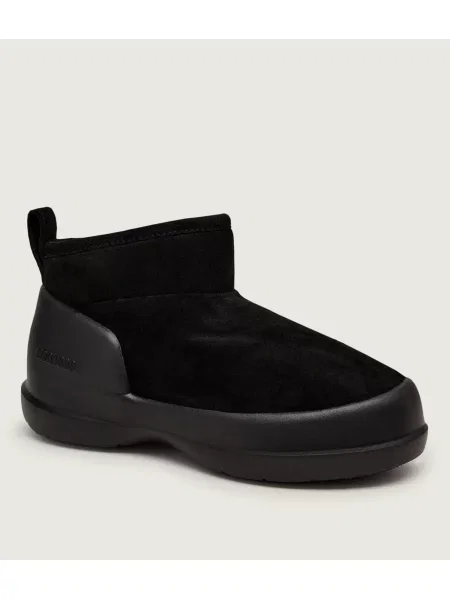 Moon Boot Bocanci MB Mezzaluna | piele întoarsă negru
