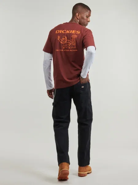 Pantaloni cu picior drept Dickies din canvas negru