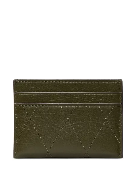Matlasat portofel Tory Burch cu autograf verde