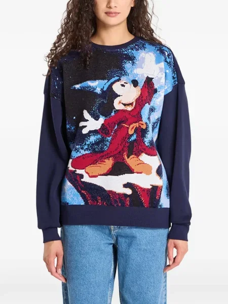 Pulover Desigual tricotate albastru