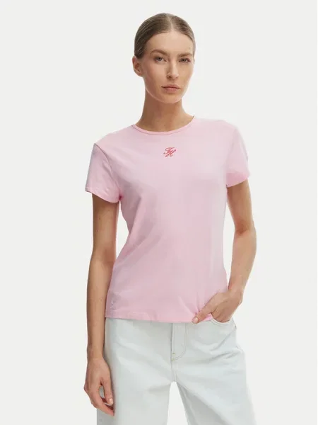 Tričko Tommy Hilfiger ružová