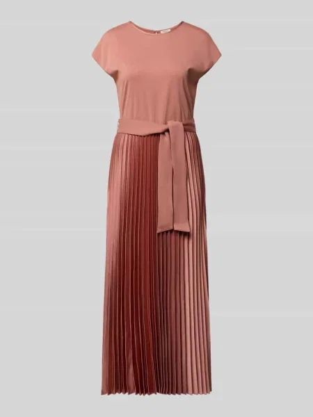 Sukienka casualowa o kroju regular fit z plisowaną spódnicą model GELA' Weekend Max Mara