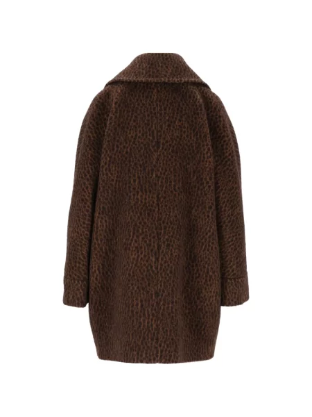 Palton Tagliatore cu imagine cu model leopard maro
