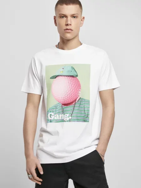 Golf tricou Mister Tee alb