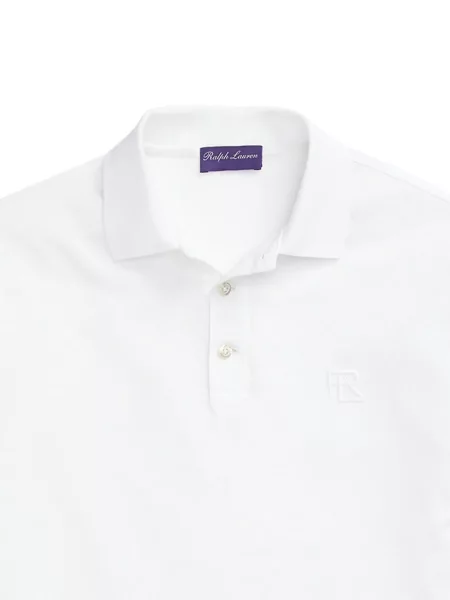 Μπλούζα Ralph Lauren Purple Label με κέντημα λευκό