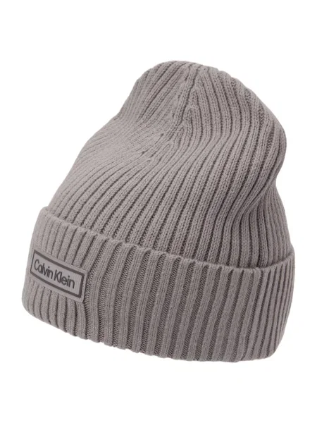 Căciulă Calvin Klein Patch Chunky gri