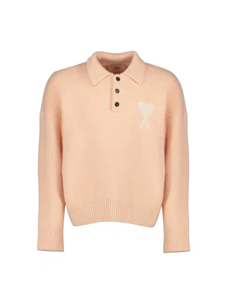 Bluza Ami Paris wełniana różowa