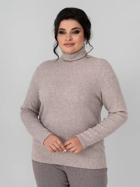 Водолазка All Posa мокко вовна/поліестер