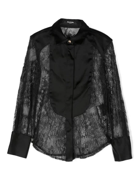Koszula dziecięca Balmain czarna
