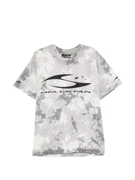 Grafický tričko Hellstar s potiskem bílé