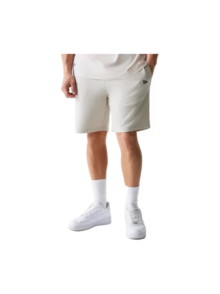Szorty New Era frotte beżowe