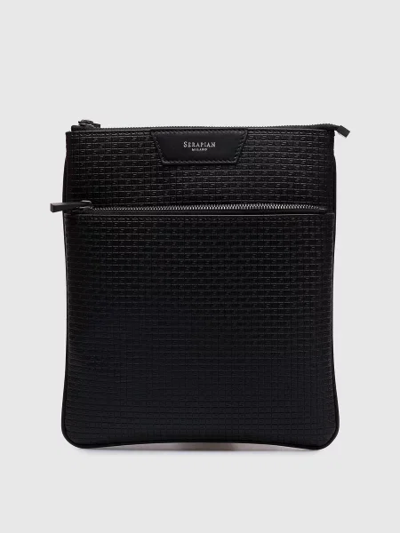 Кожаная сумка Serapian черная