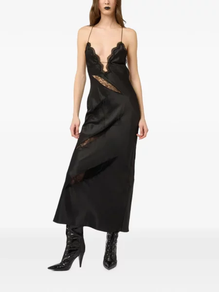Rochie Roberto Cavalli din dantelă negru