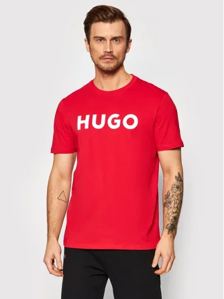 Hugo T-Shirt Dulivio czerwony