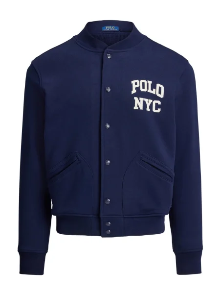 Polo Ralph Lauren Geacă de primăvară-toamnă CLS ATH bleumarin alb