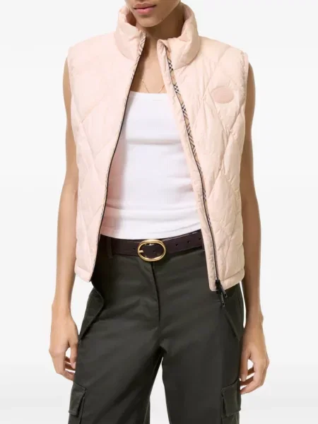 Matlasat vestă Burberry roz