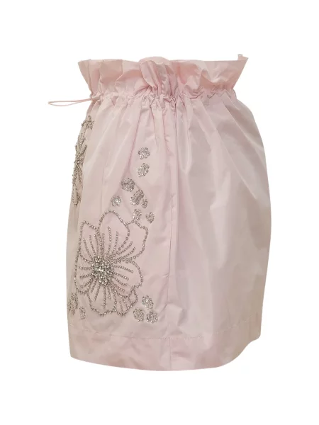 Mini fusta mini Des Phemmes cu model floral mini roz