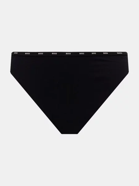 BOSS бикини дамски 3P LACE BRAZILIAN 3 броя черно